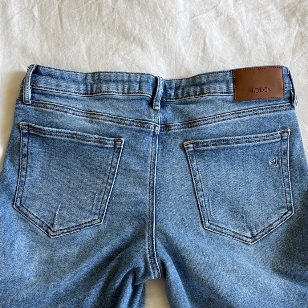 Hidden Los Angeles Classic Blue Women's Straight-Leg Jeans Size 31 - Picture 2 of 6